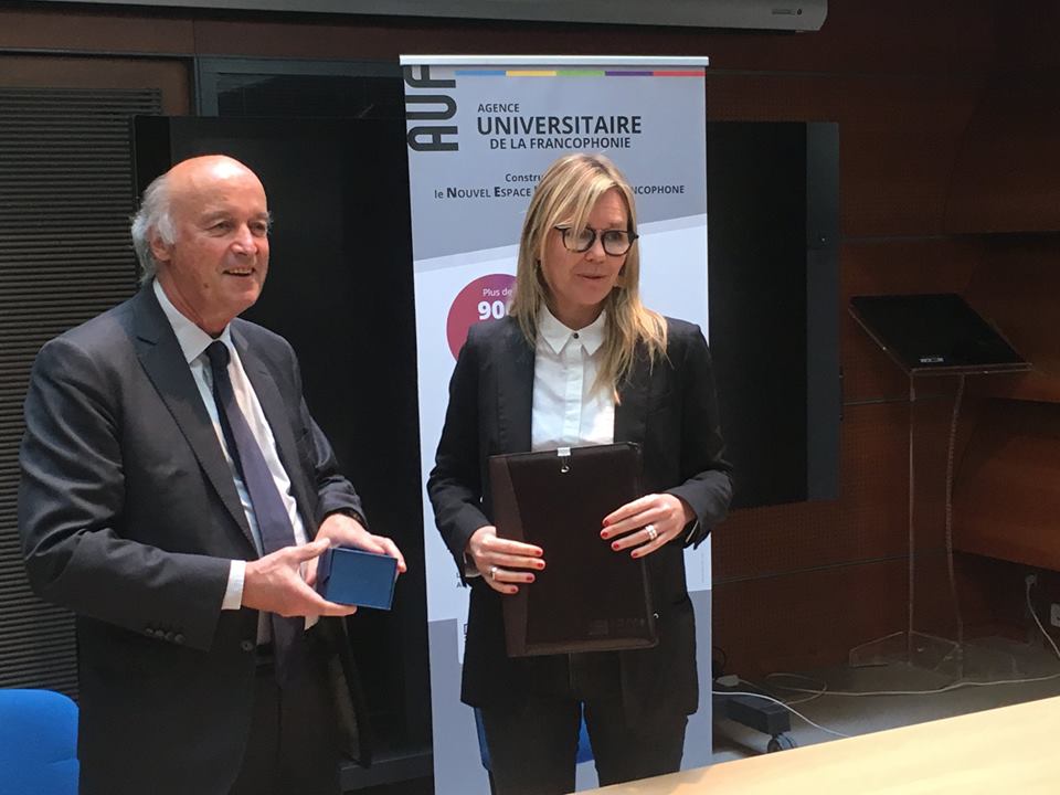 Signature partenariat Fondation CRF et AUF_11 avril 2019