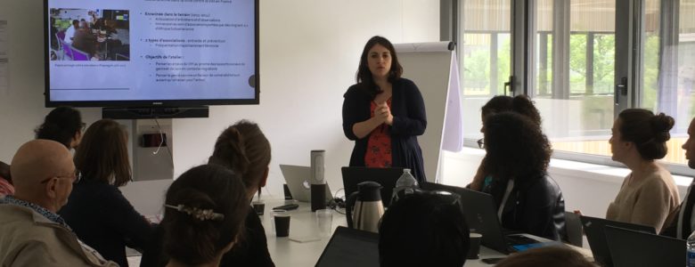 Présentation d'un chercheur au Campus CRF